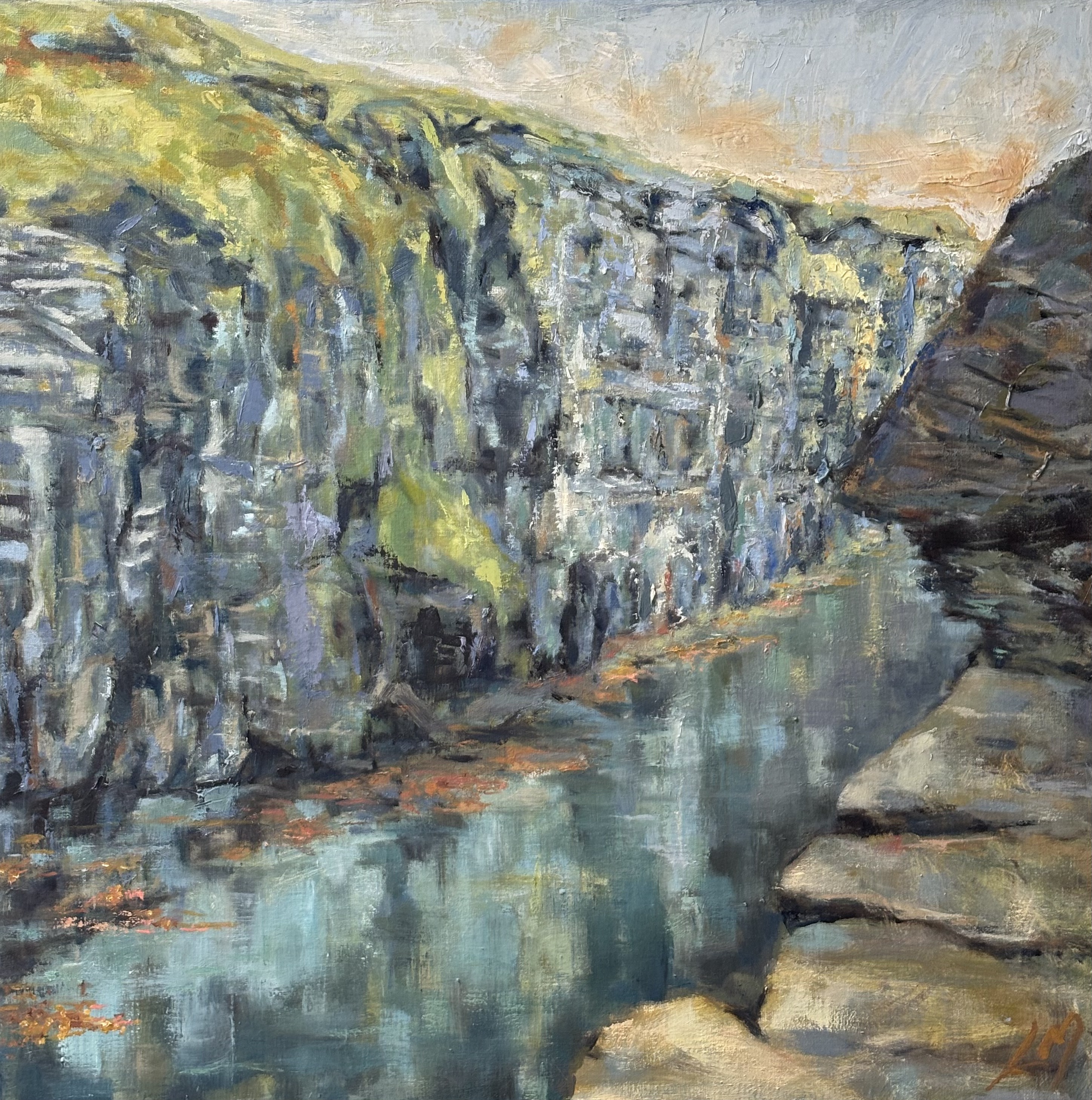 Gjogv naturhavn på Færøerne