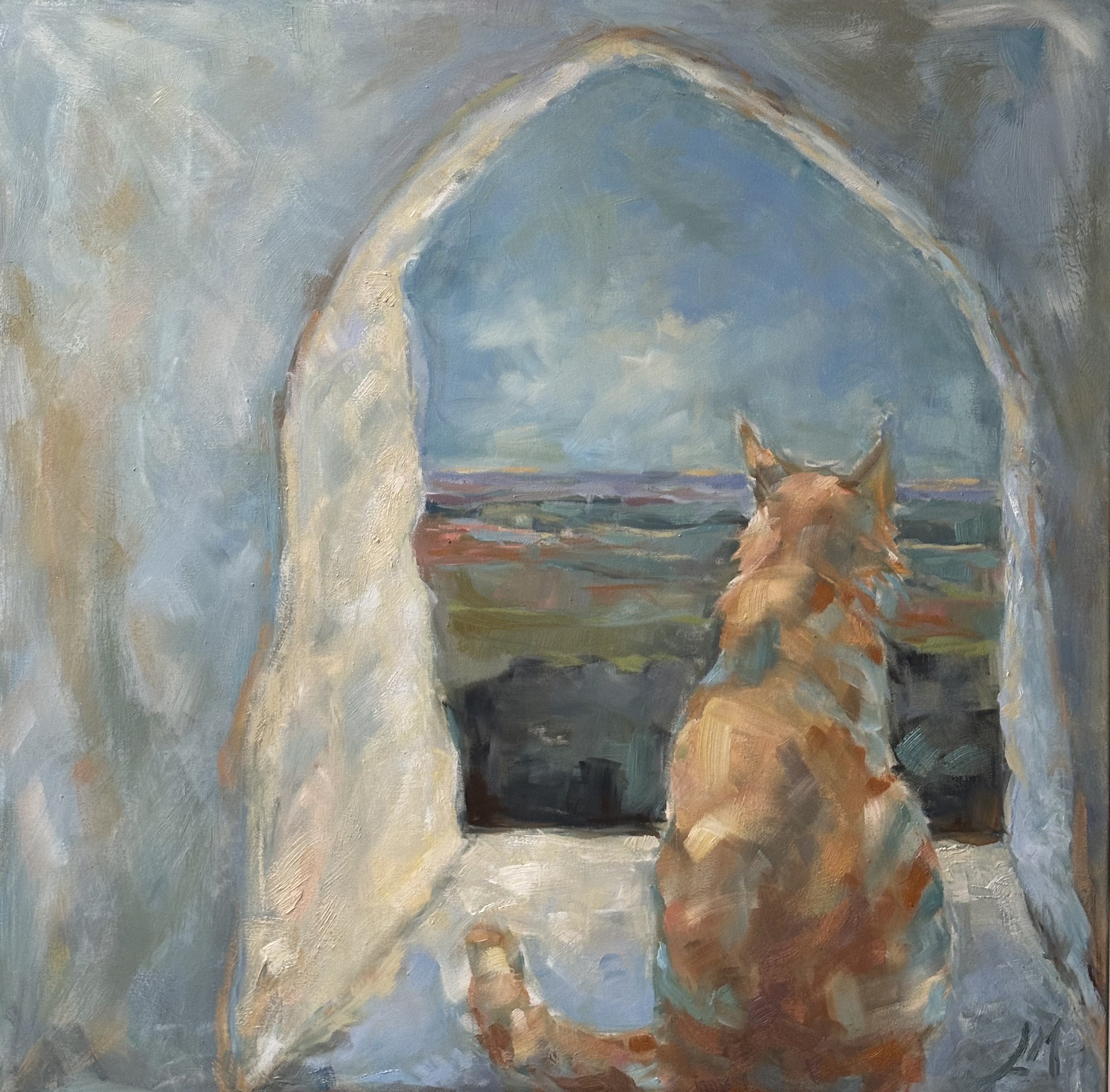 Vindue i Østerlars på Bornholm